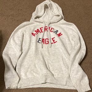 American Eagle Small White Hoodie